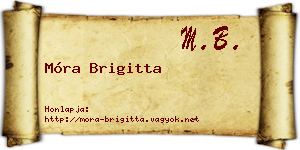 Móra Brigitta névjegykártya